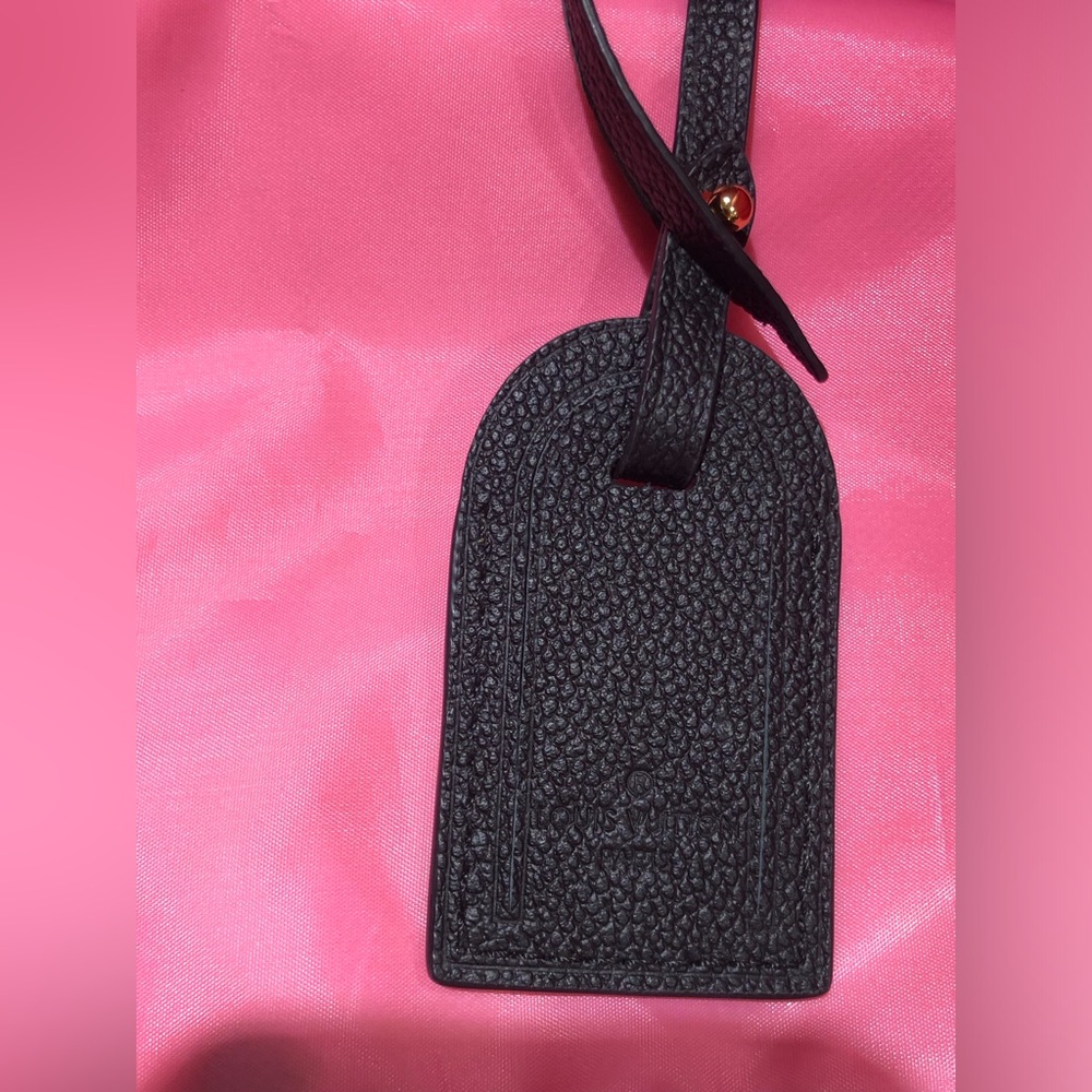 LOUIS VUITTON NEW BLACK EMPREINTE LUGGAGE TAG - Picture 5 of 11